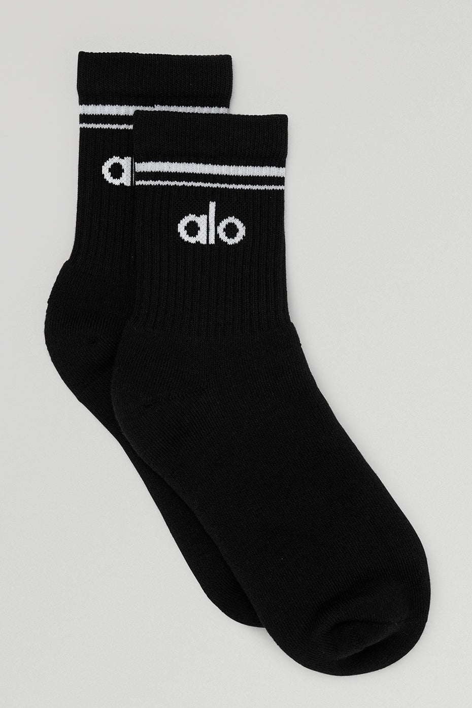 Chaussette rétro mi-mollet - Unisexe - Noir/Blanc