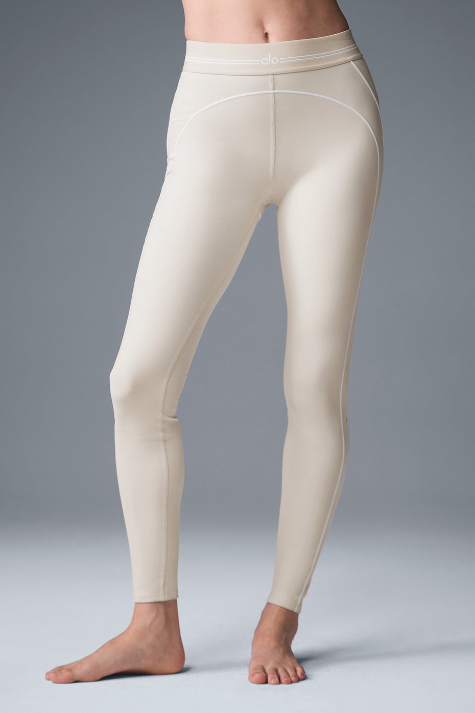 Legging taille haute Heart Throb Airbrush - lait d'avoine