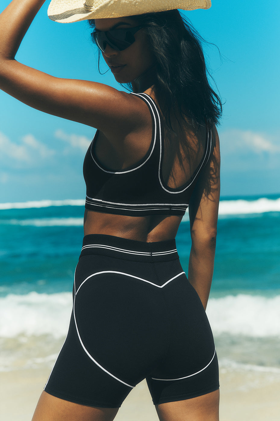 Short Airbrush Heart Throb Taille Haute – Femme