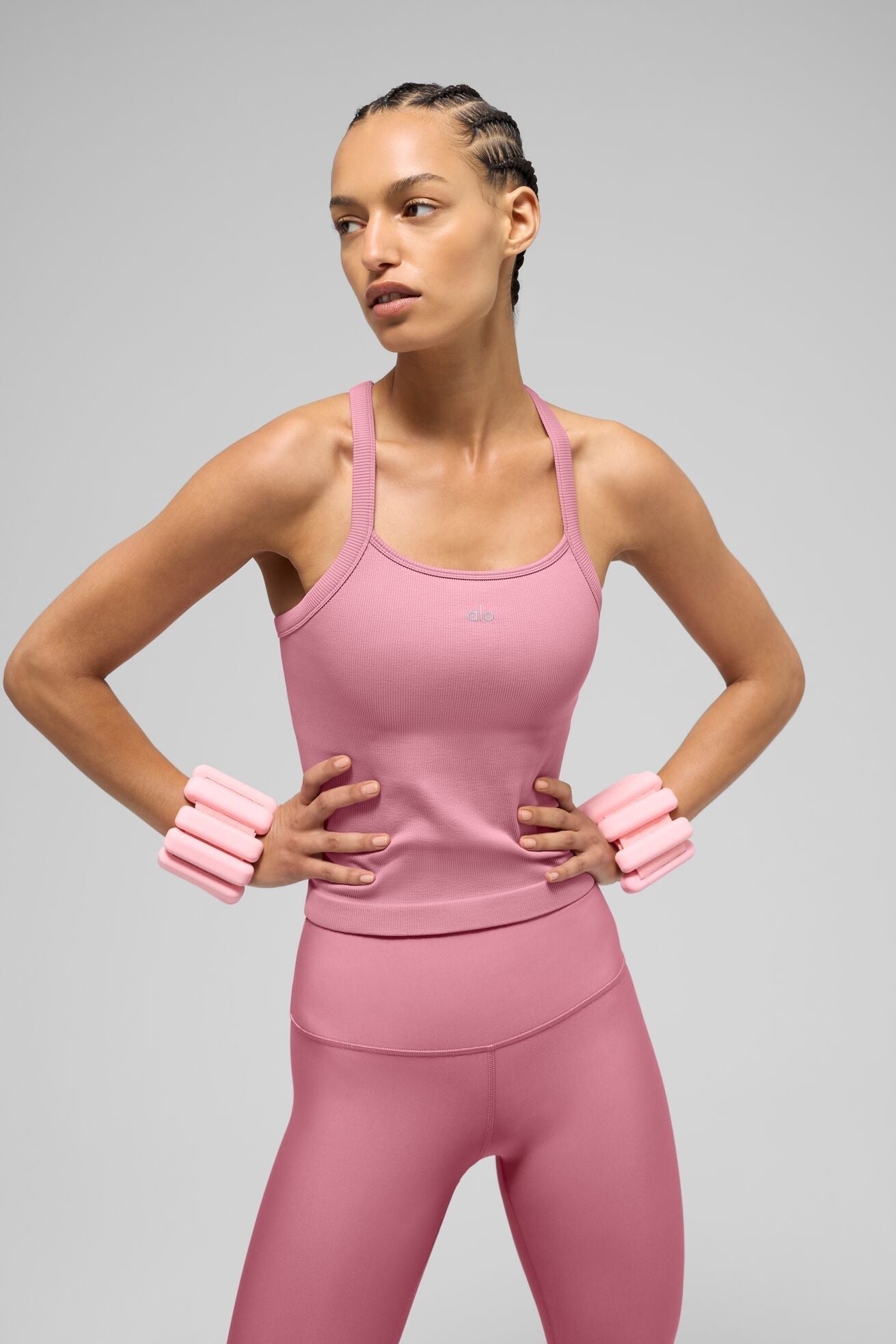 Débardeur soutien-gorge- côtelé sans coutures