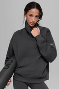 Hazy Mock Neck Pullover