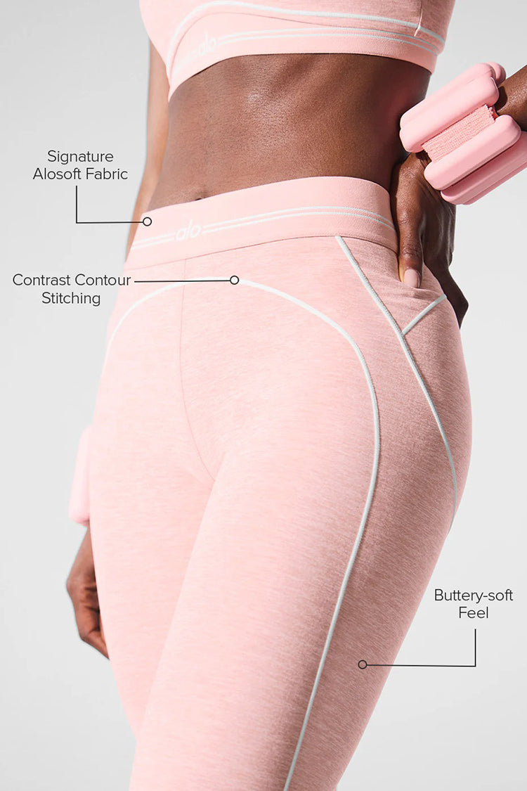 Legging taille haute Heart Throb Airbrush - Rose Quartz Heather