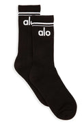 Chaussette rétro unisexe  - Noir/Blanc