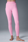 Legging taille haute Heart Throb Airbrush - Rose doux