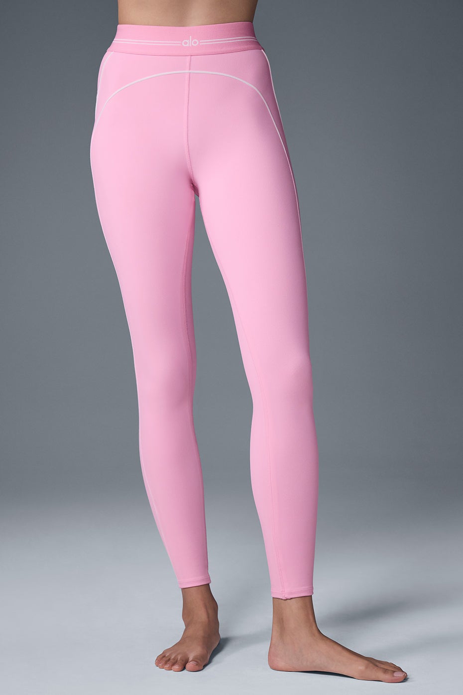 Legging taille haute Heart Throb Airbrush - Rose doux