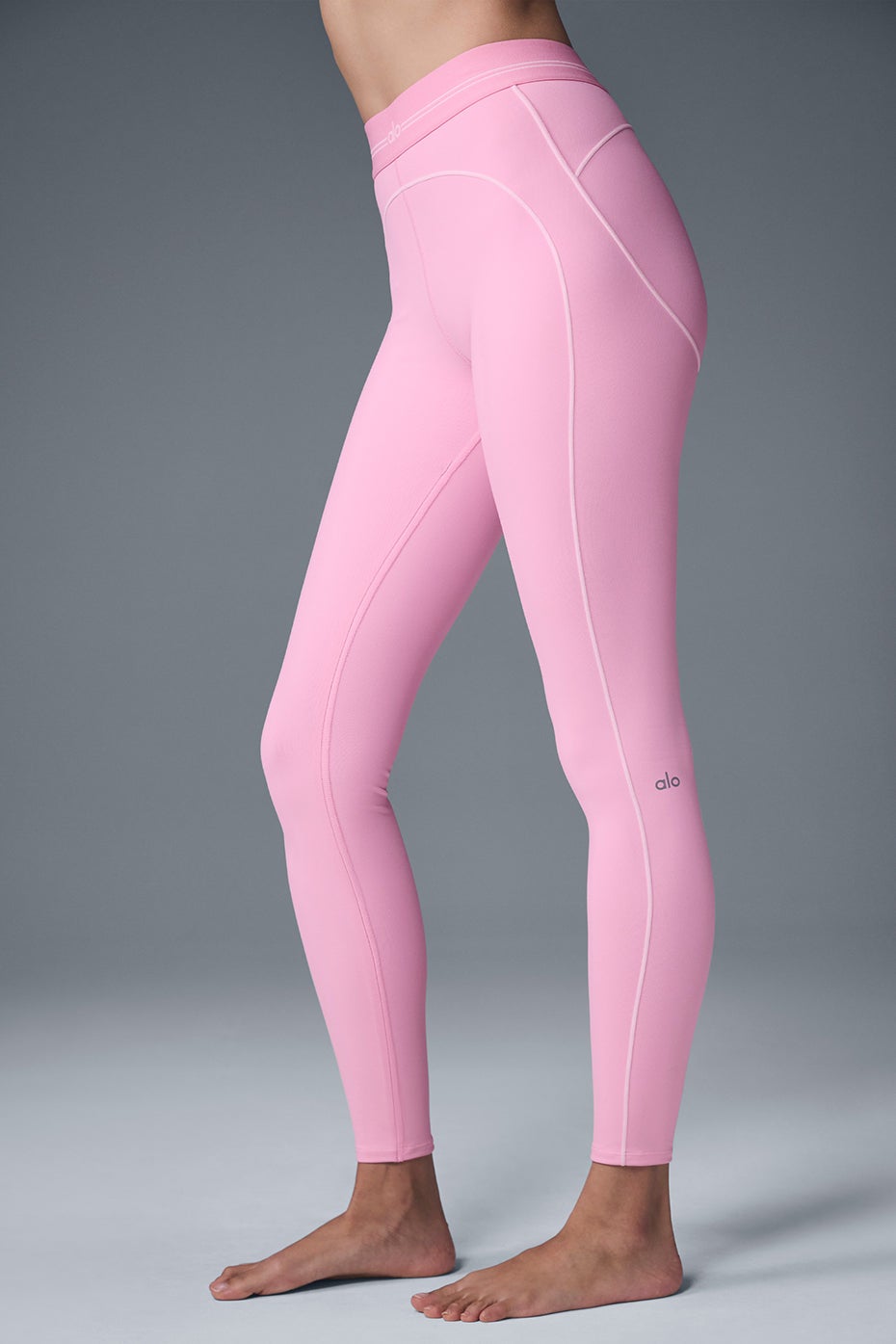 Legging taille haute Heart Throb Airbrush - Rose doux