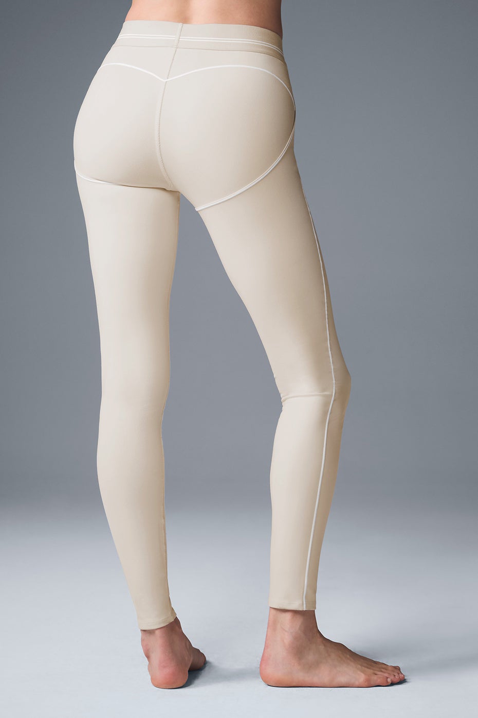 Legging taille haute Heart Throb Airbrush - lait d'avoine