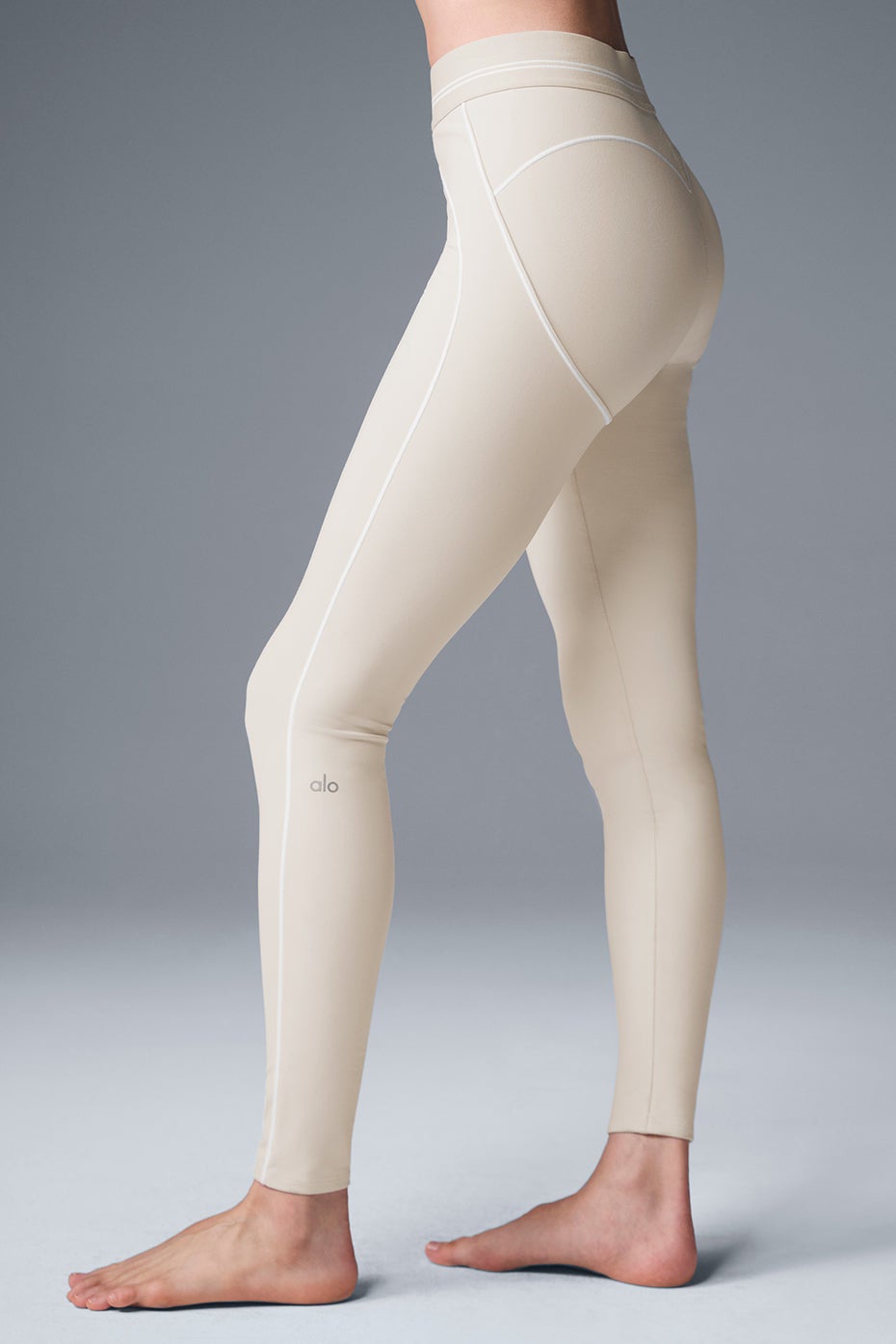 Legging taille haute Heart Throb Airbrush - lait d'avoine
