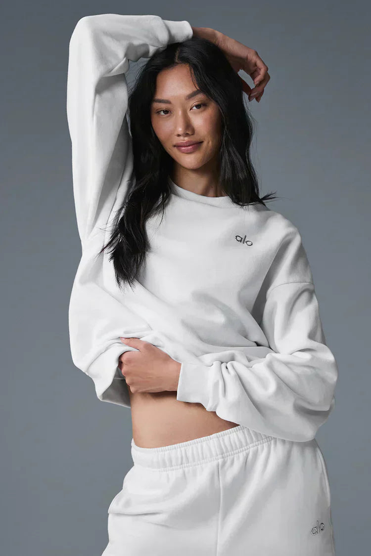Pull ras du cou Accolade - blanc