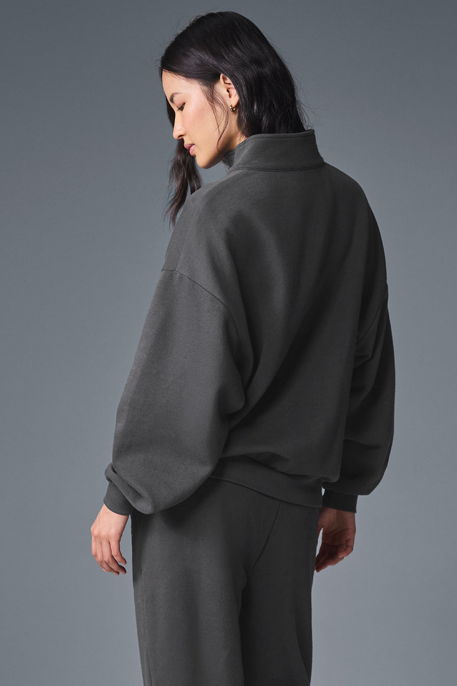 Pull Zippé en Laine ALO-Femme