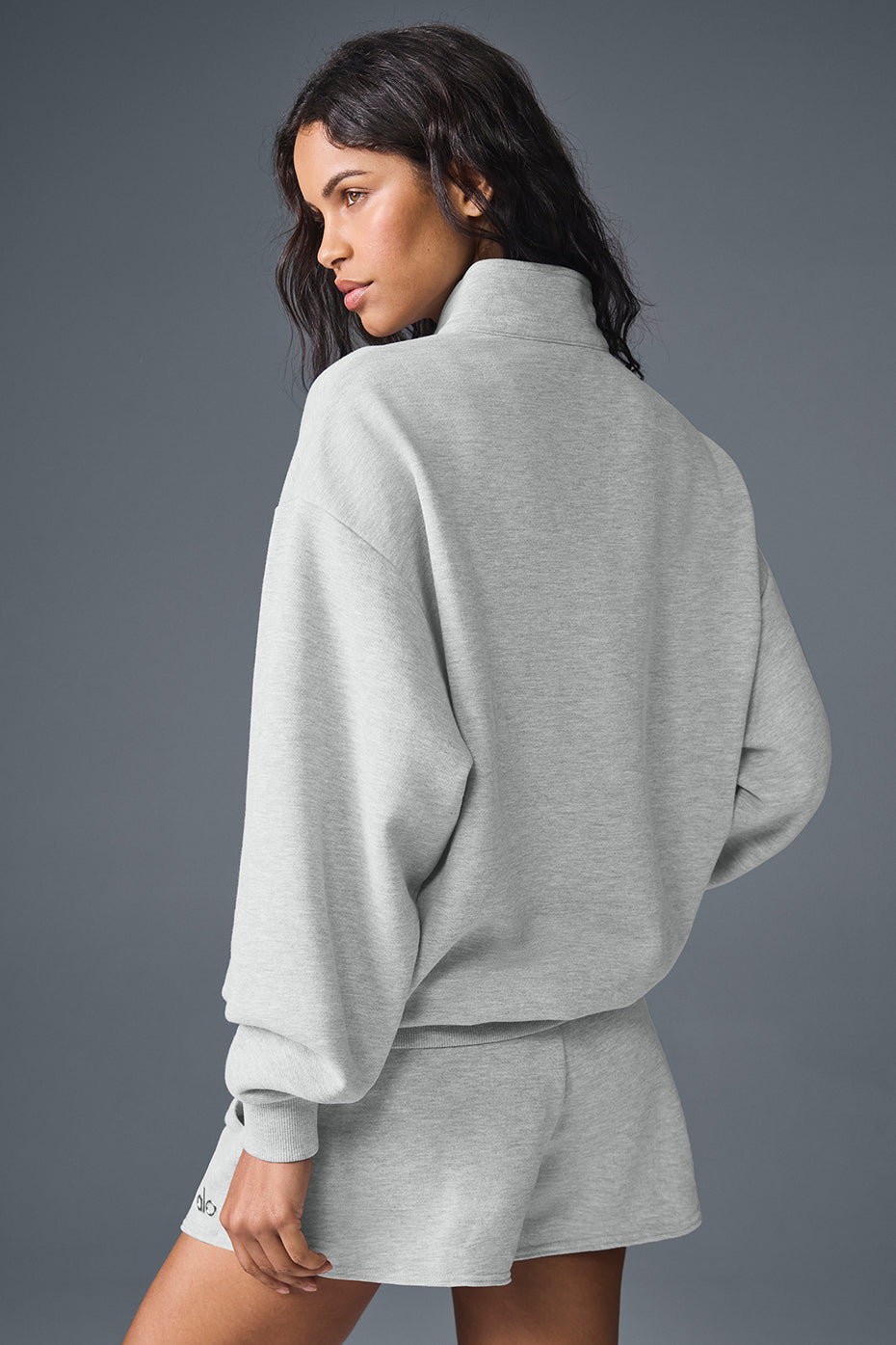 Pull Zippé en Laine ALO-Femme