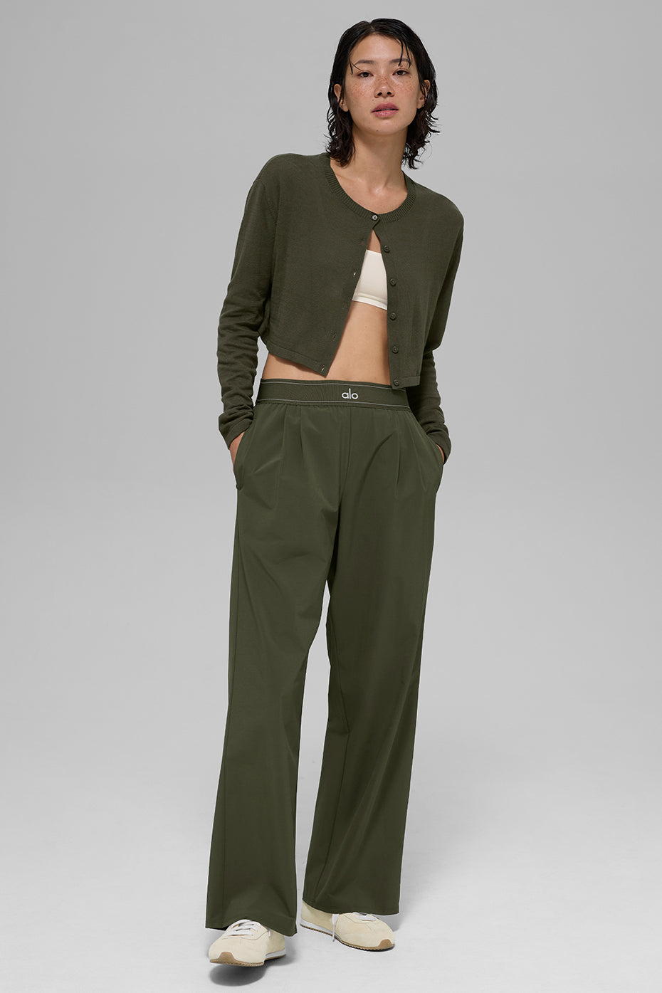 Pantalon Suit Up  - Vert olive