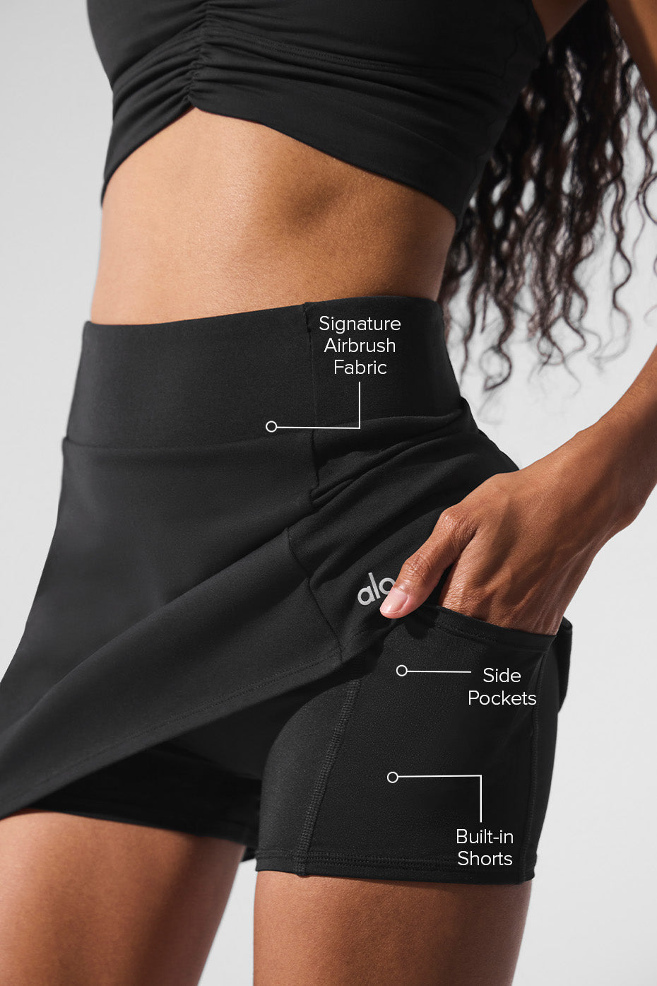 Jupe de tennis taille haute - Airbrush Good Form